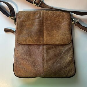 Brown Leather Crossbody Bag